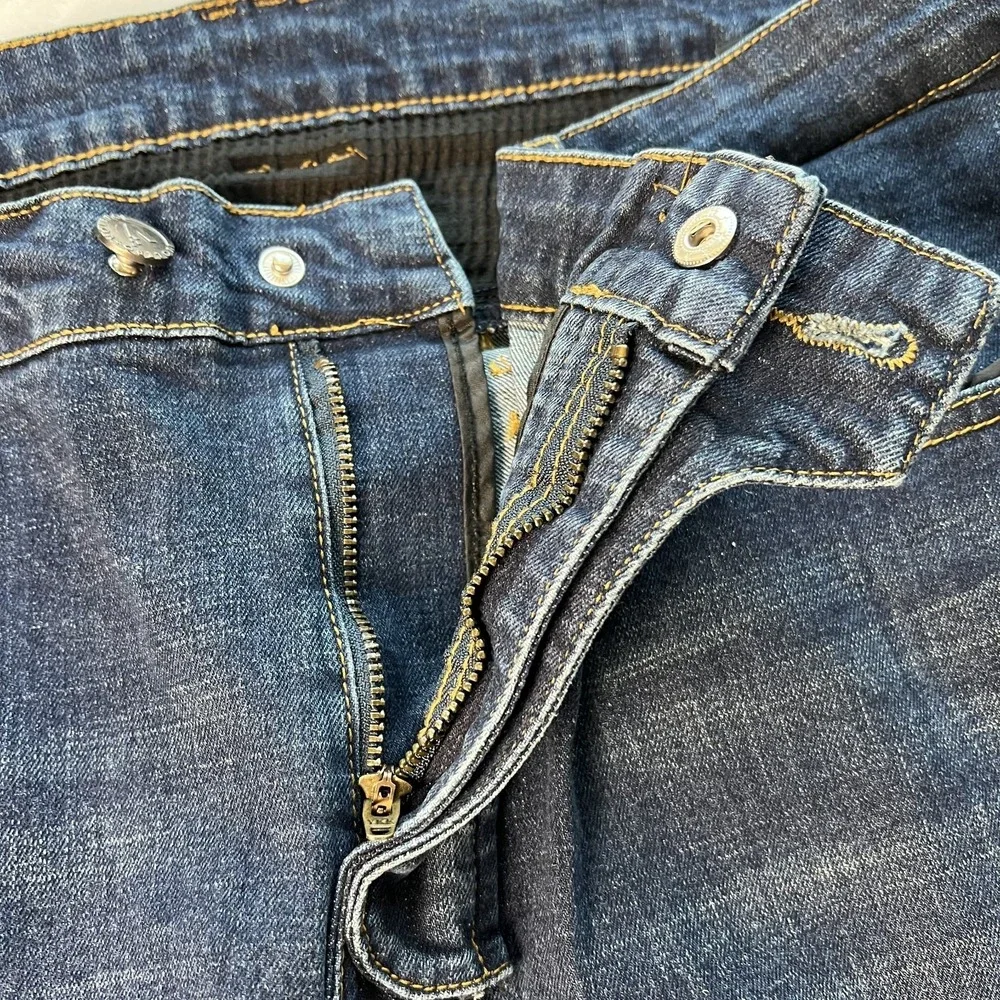 VOLERO Denim‎ Motorcycle Jeans Mens 38/31 EU 2XL Med Wash Deep Knee Pockets Moto